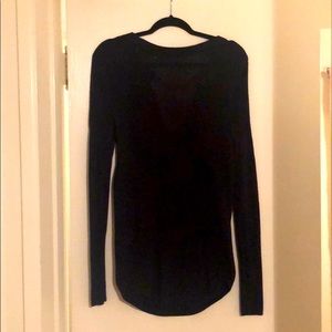 Navy Sweater with Bow